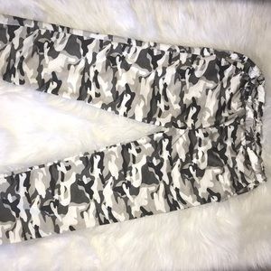 Black & White Camo Joggers